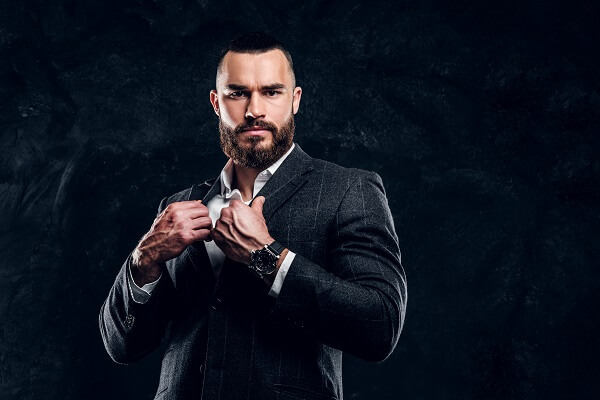 successful businessman is posing photographer
with Accessories  