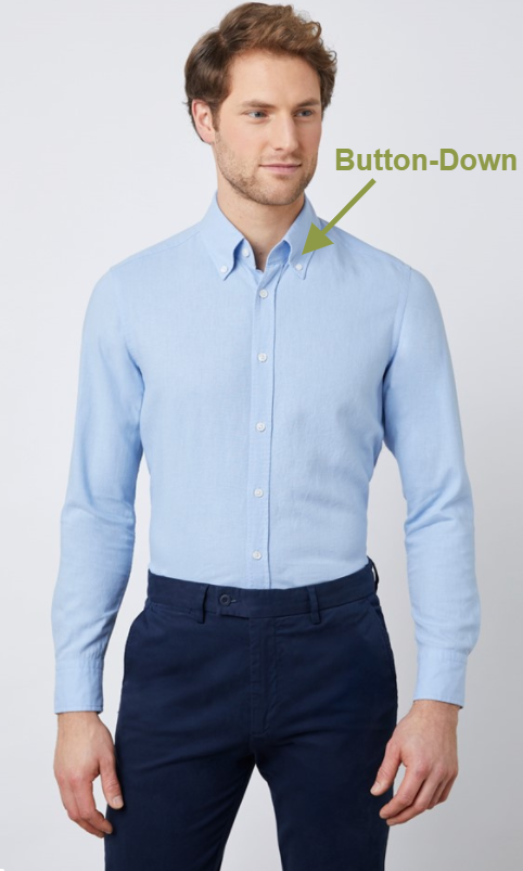 Men Wearing Button-Down Dress Shirt with Dress Pant