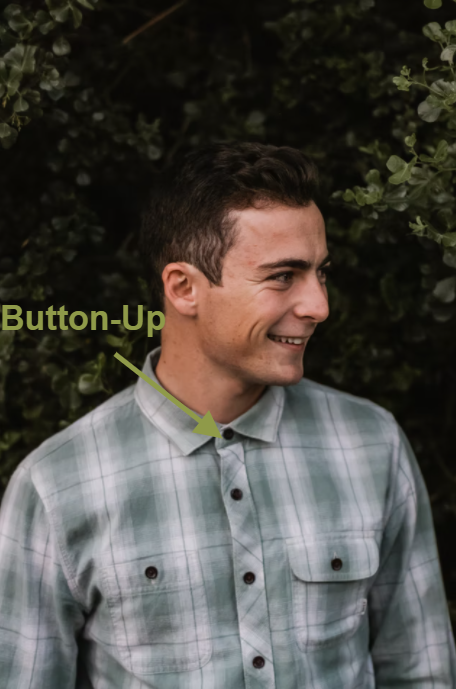 men Wearing Button-Up Shirt