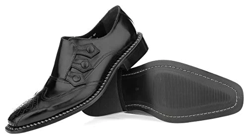 Neeson Leather Oxford Style Monk Straps By Liberty Zeno